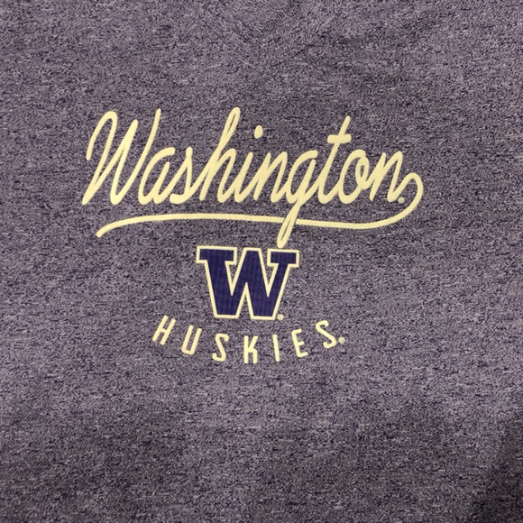 Under Armour. Threadborne. Loose. Heatgear. V-neck. XL. Washington Huskies. - Picture 6 of 7